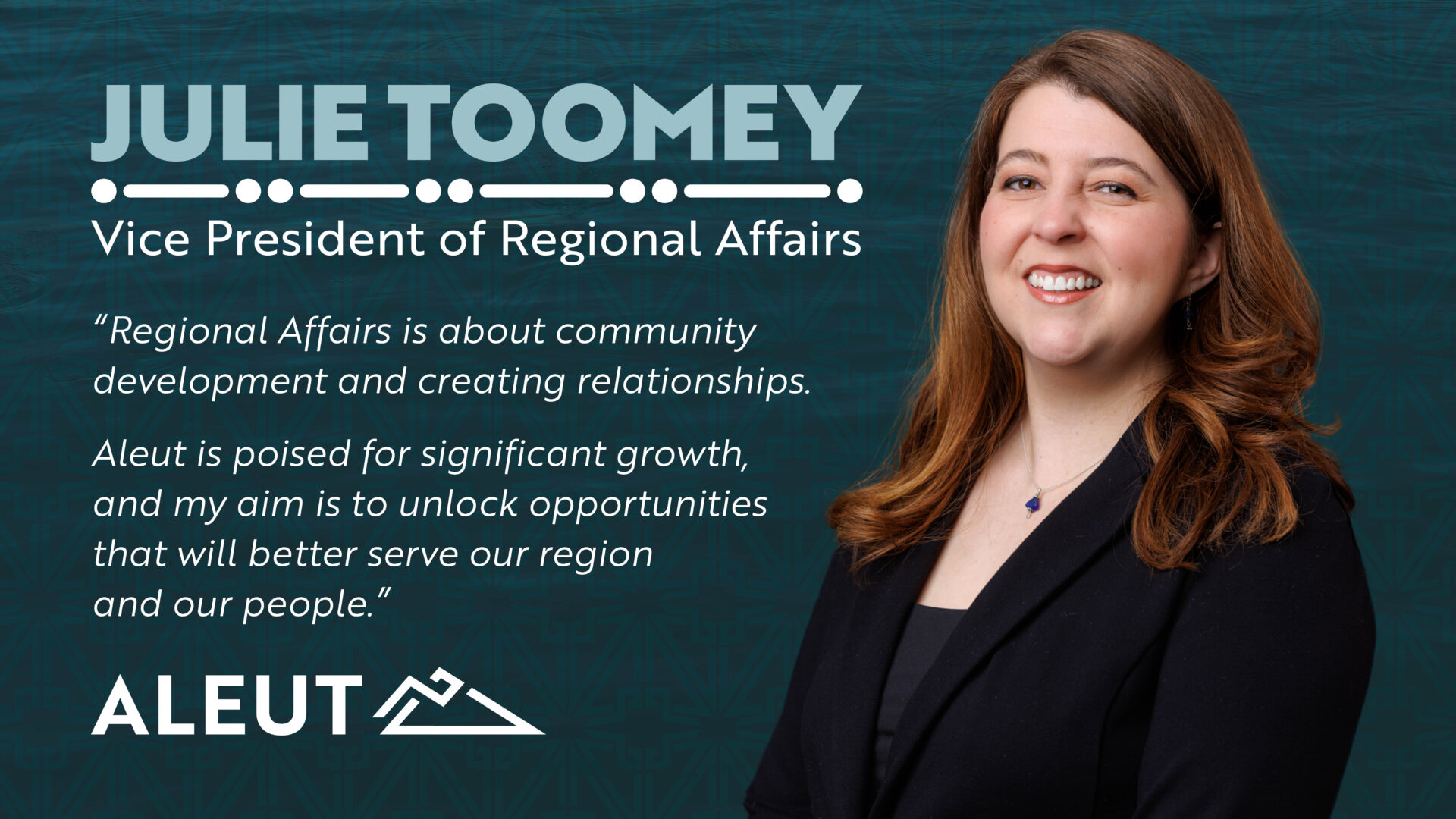 Julie Toomey, VP of Regional Affairs
