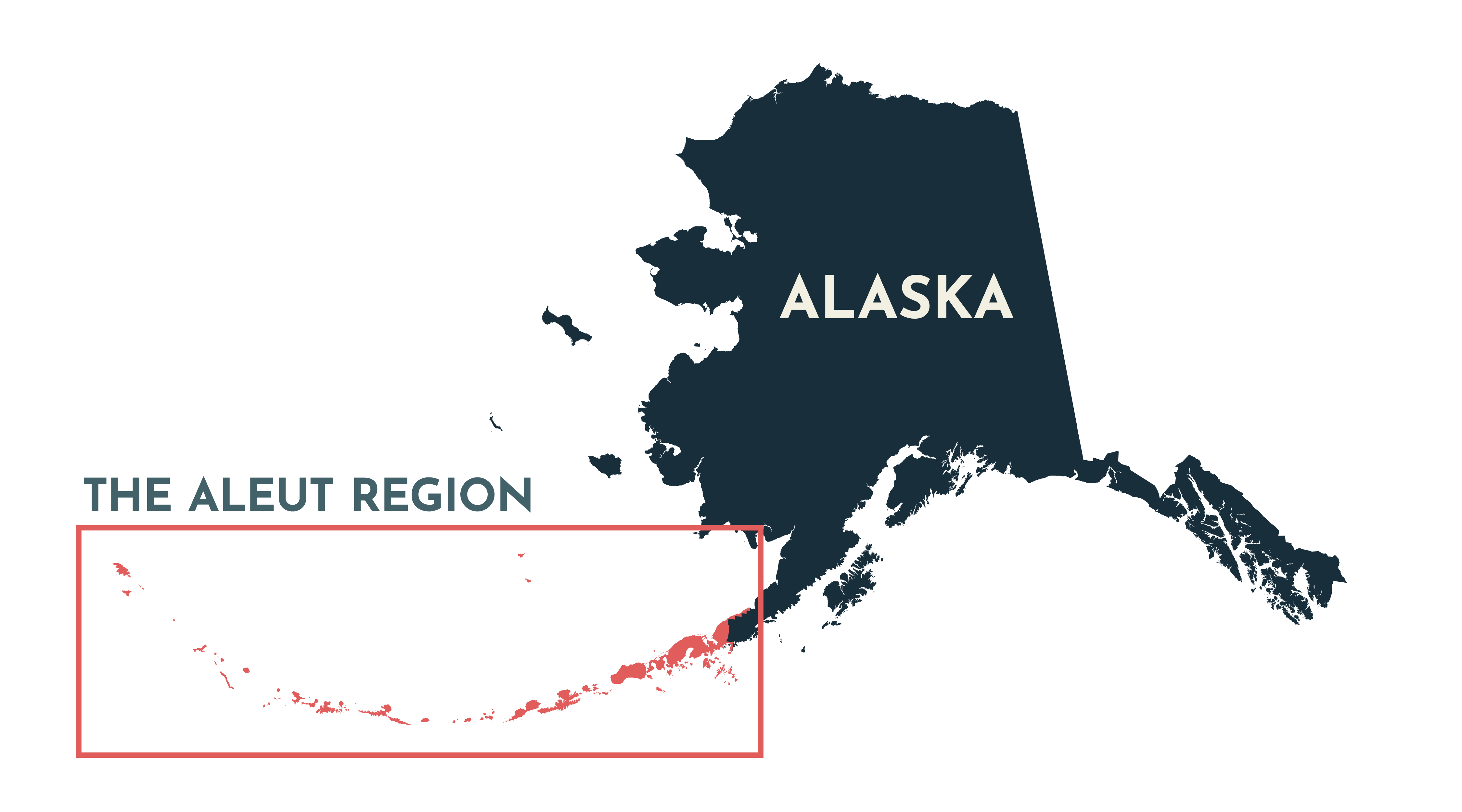 Alaska Map labeled