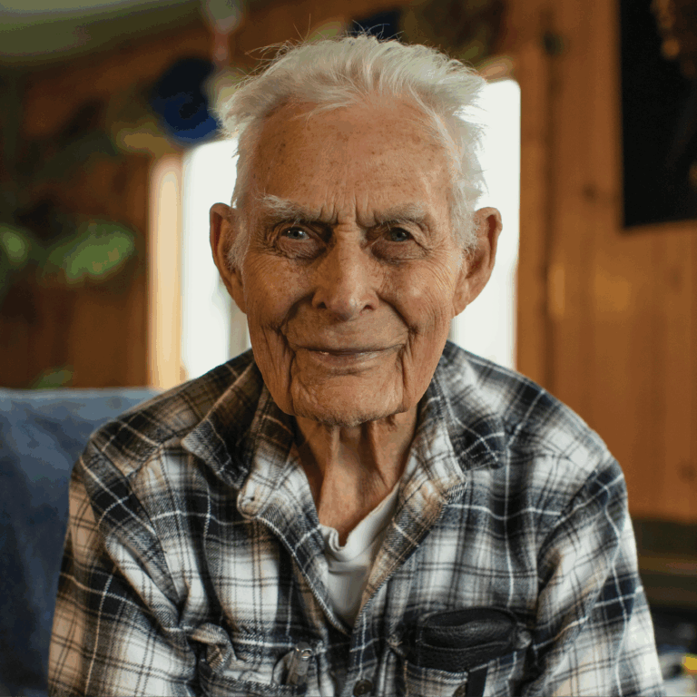 Aleut shareholder Buddy Bendixen in his home in King Cove