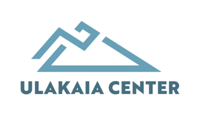 Blue Ulakaia Center logo on a white background