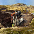 Excavation crew working in Unalaska