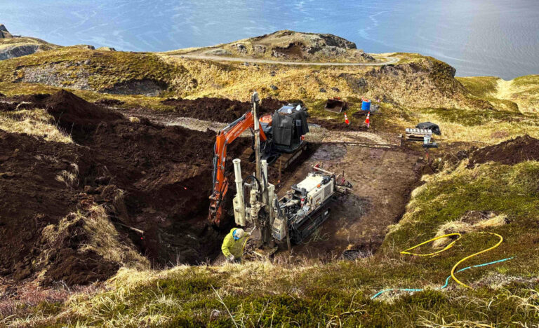 Excavation crew working in Unalaska