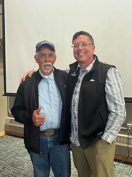 President CEO Skoey Vergen with Vince Tutiakoff - Unalaska President CEO Skoey Vergen with Vince Tutiakoff Unalaska